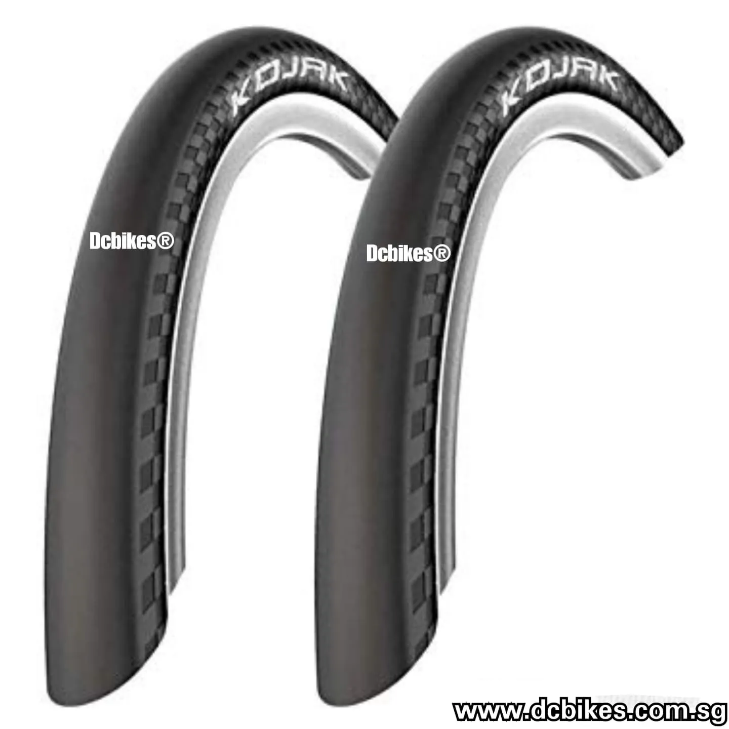 Schwalbe 26 X 1.35 | 2.0 Kojak RaceGuard Wired Fast Rolling Bicycle Hybrid Tyres (2 Tires)