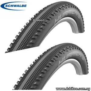 Schwalbe 26 X 2.1 Hurricane Addix RaceGuard Wired Reflex Tyres (2 Tires) 