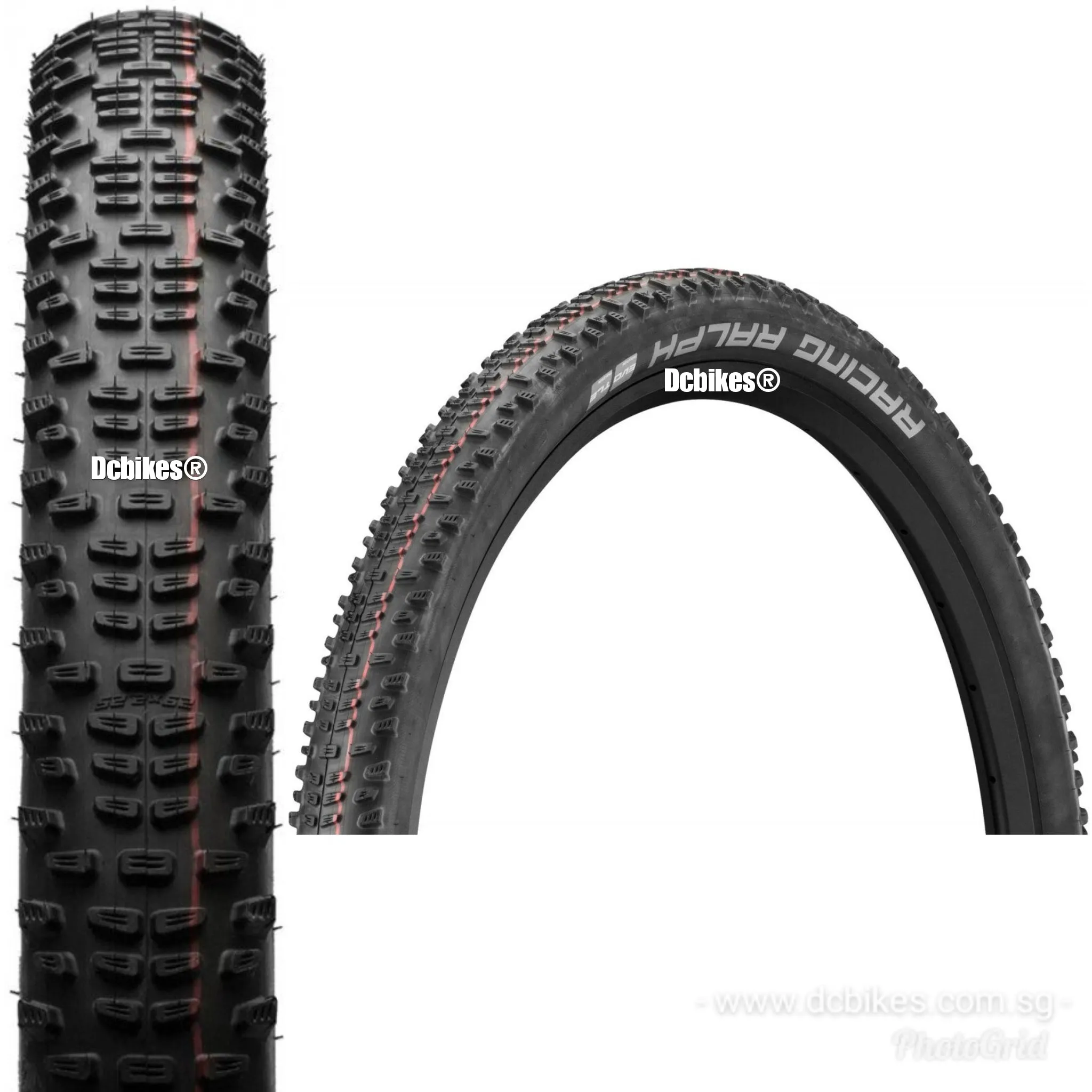 Schwalbe 29 X 2.1 Racing Ralph | Racing Ray SnakeSkin Evo ADDIX Speed Tubeless MTB Folding Tyres (1 Tire)