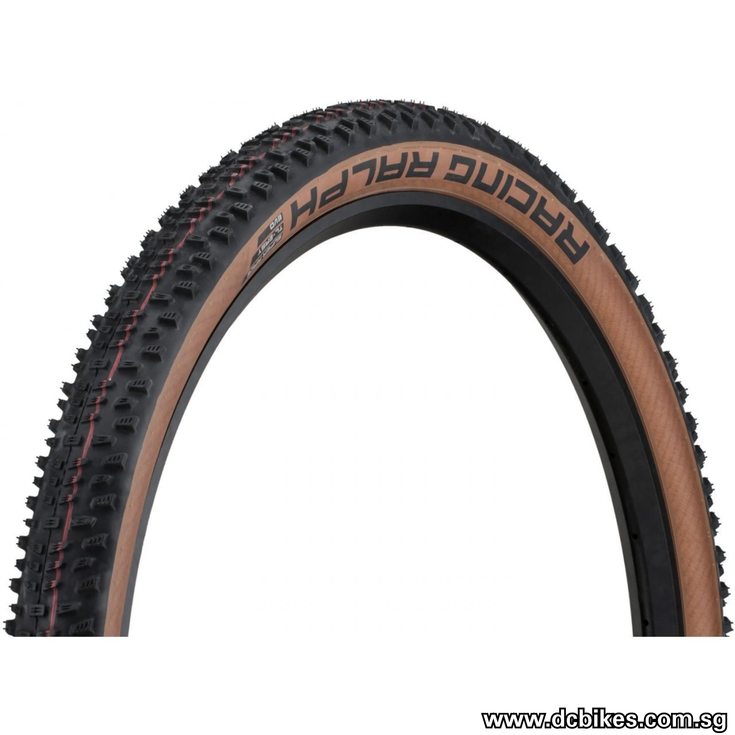 Schwalbe 29 X 2.25 Racing Ralph Evo ADDIX Super Race Tubeless Skinwall Folding Tyres (1 Tire) 