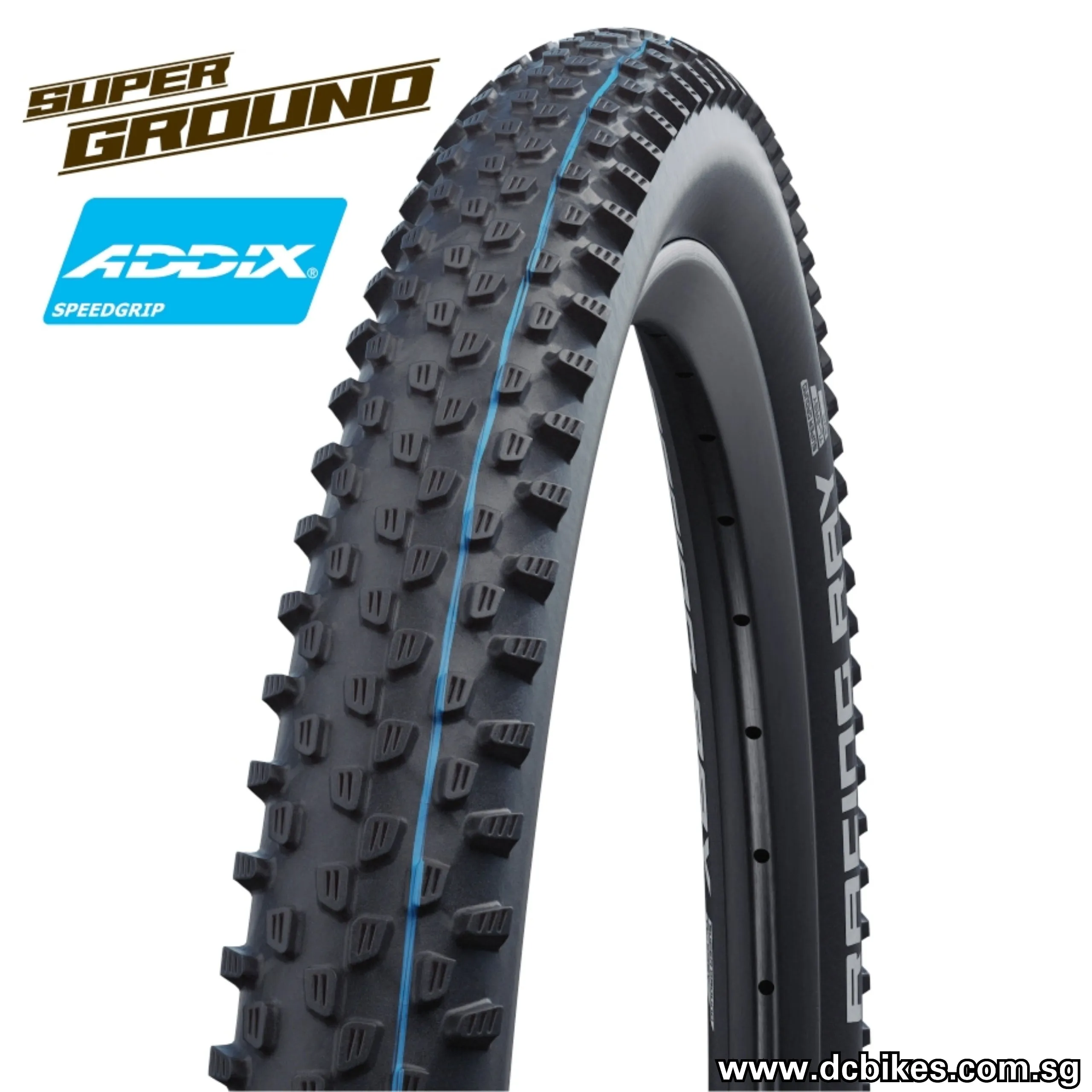 Schwalbe 29 X 2.25 Racing Ray Addix SpeedGrip EVO Super Ground Tubeless Folding Tyres (1 Tire)