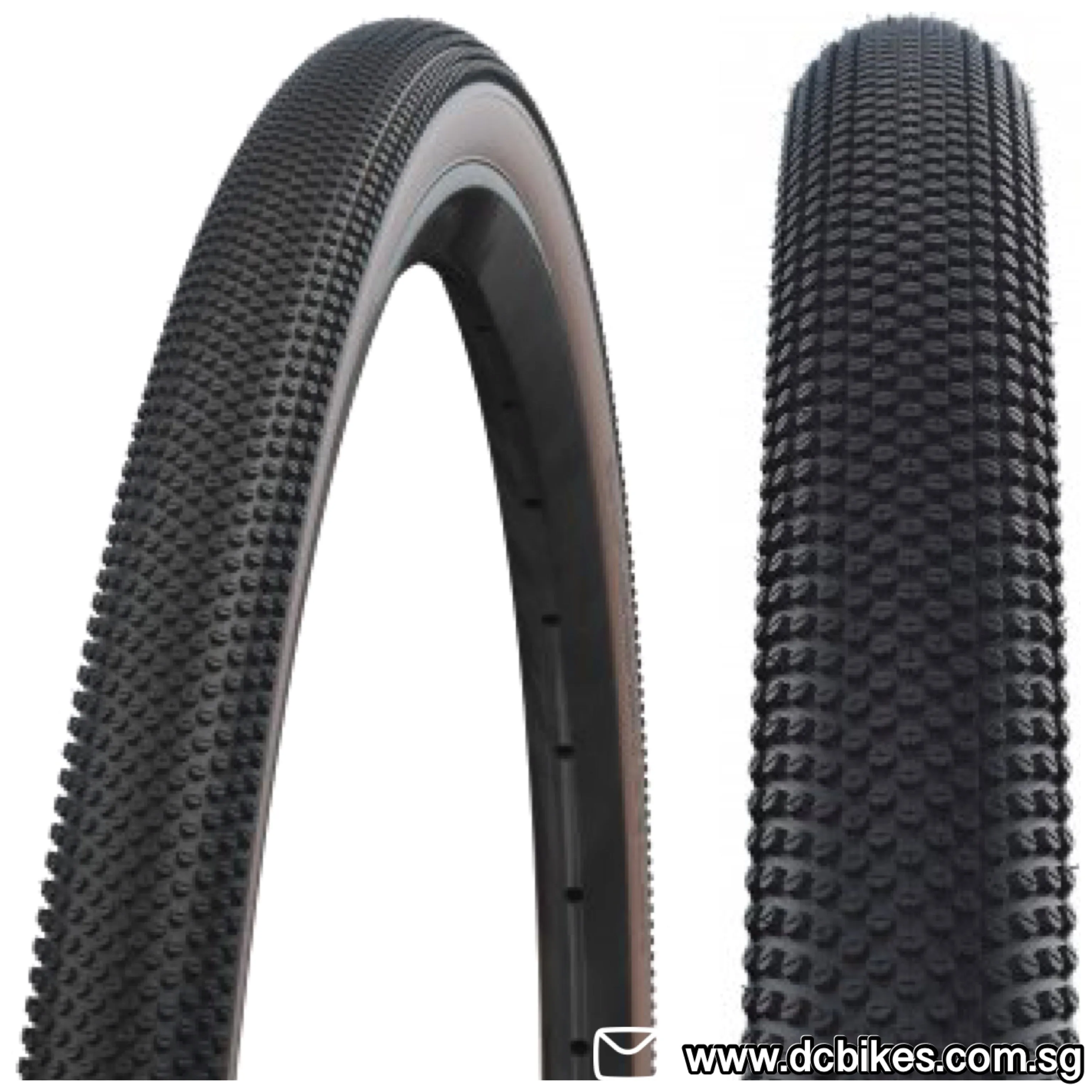 Schwalbe 700c X 35c/40c G One 28/29 X 1.35/1.5 Allround RaceGuard Tubeless Skinwall Folding Tyres (2 Tires) 