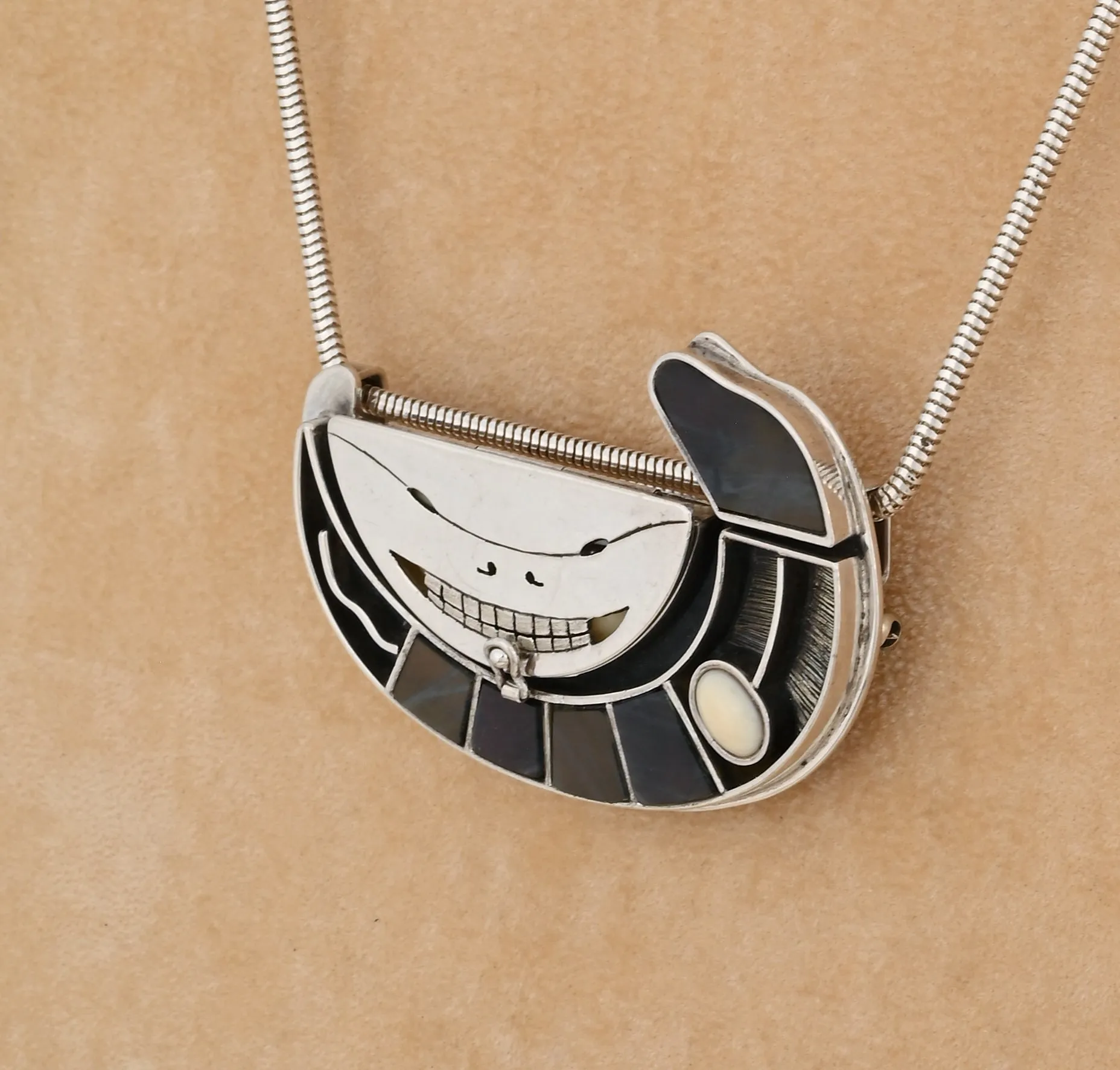 Seal with Skeletal Design Pin/Pendant by Denise and Samuel Wallace