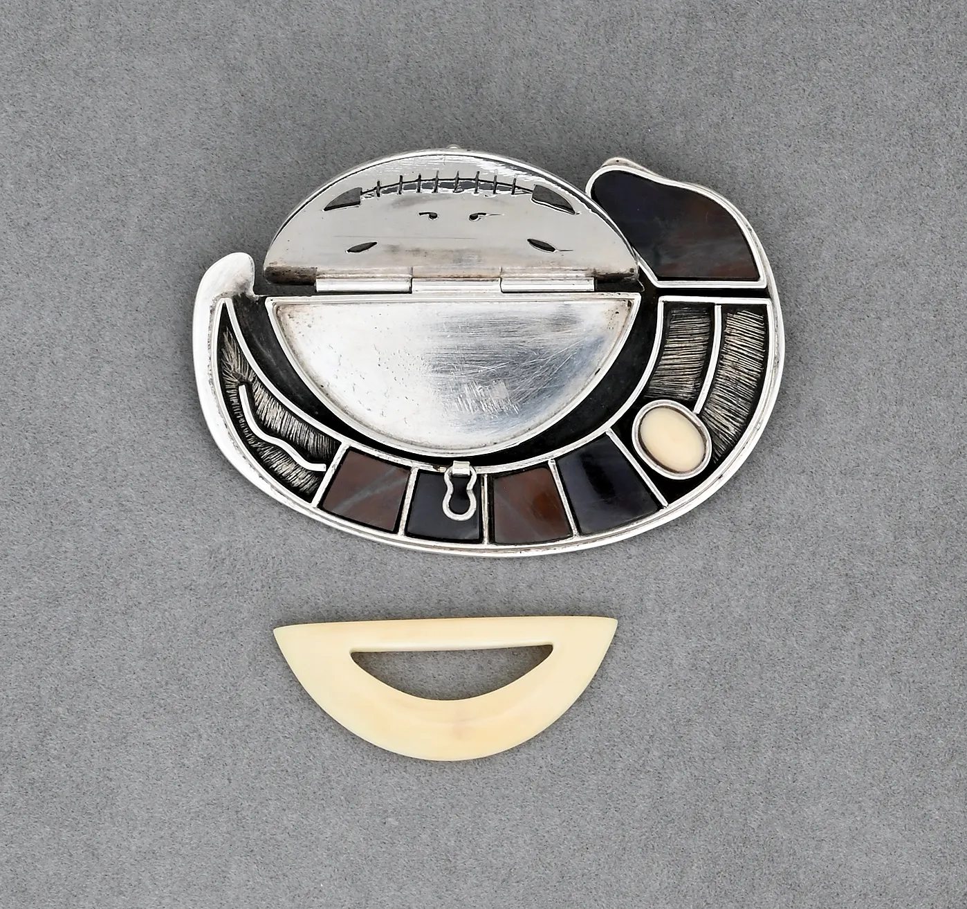 Seal with Skeletal Design Pin/Pendant by Denise and Samuel Wallace