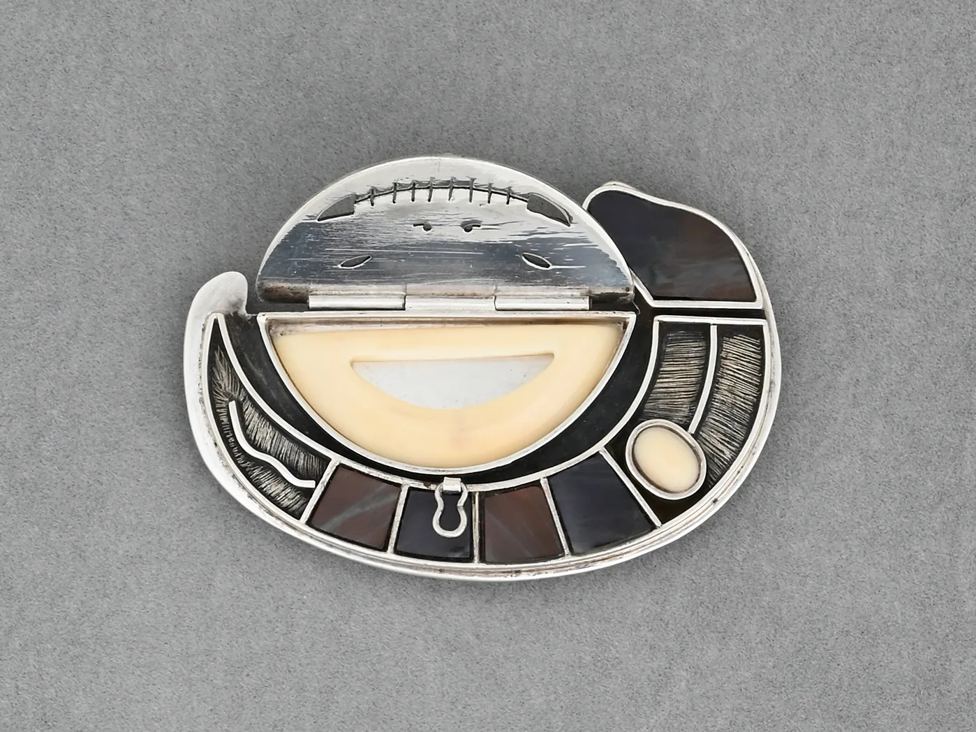 Seal with Skeletal Design Pin/Pendant by Denise and Samuel Wallace
