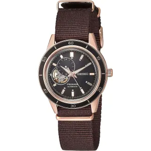SEIKO PRESAGE BASIC LINE STYLE 60'S SEMI SKELETON MEN WATCH SARY192
