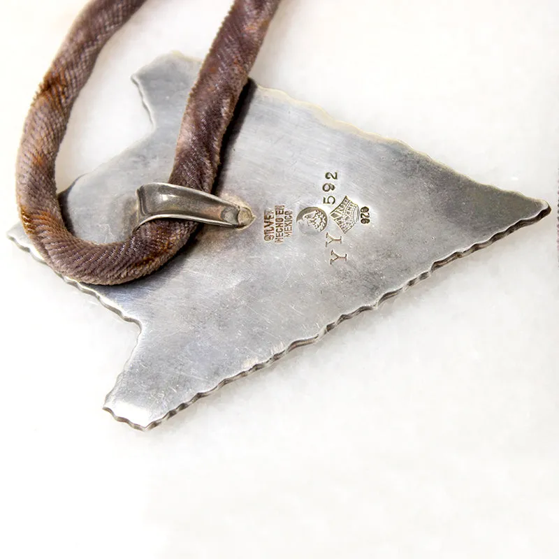Silver Arrowhead Necklace by Antonio Pineda