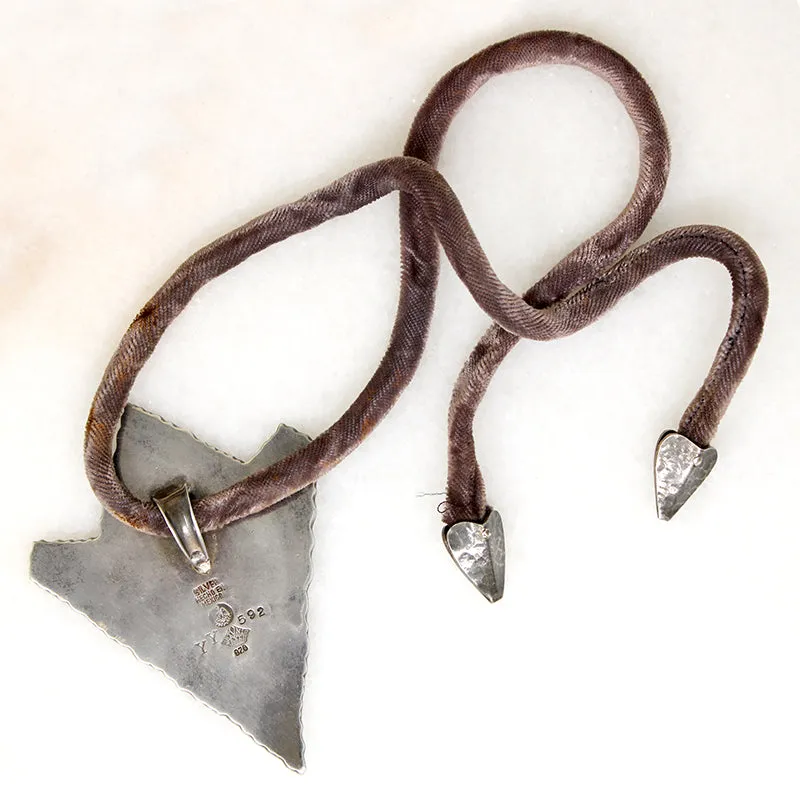 Silver Arrowhead Necklace by Antonio Pineda
