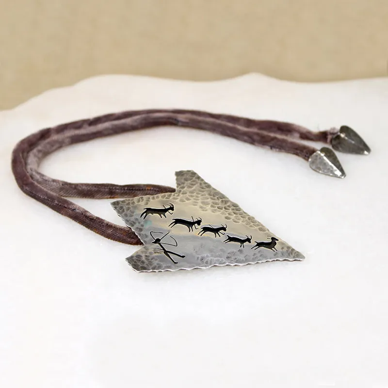 Silver Arrowhead Necklace by Antonio Pineda