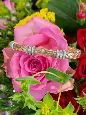 Simon G Diamond Stacking Bracelet in 18K Rose Gold LB2090-R