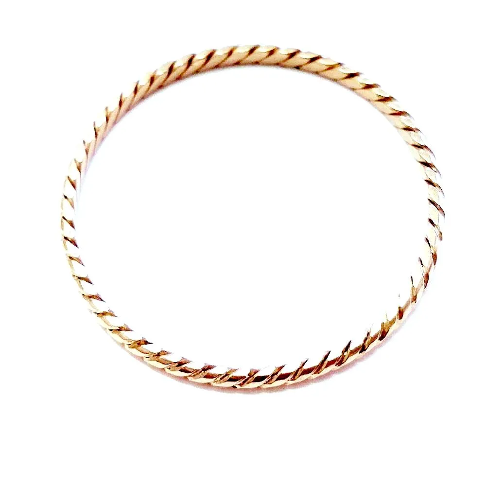 Single Rope Hand Braided Ring Band