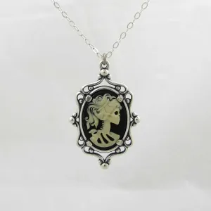 Skeleton Cameo Pendant