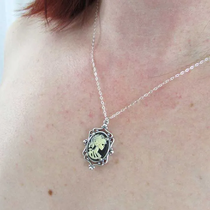 Skeleton Cameo Pendant