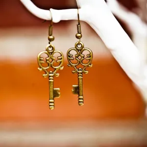 Skeleton Key Earrings