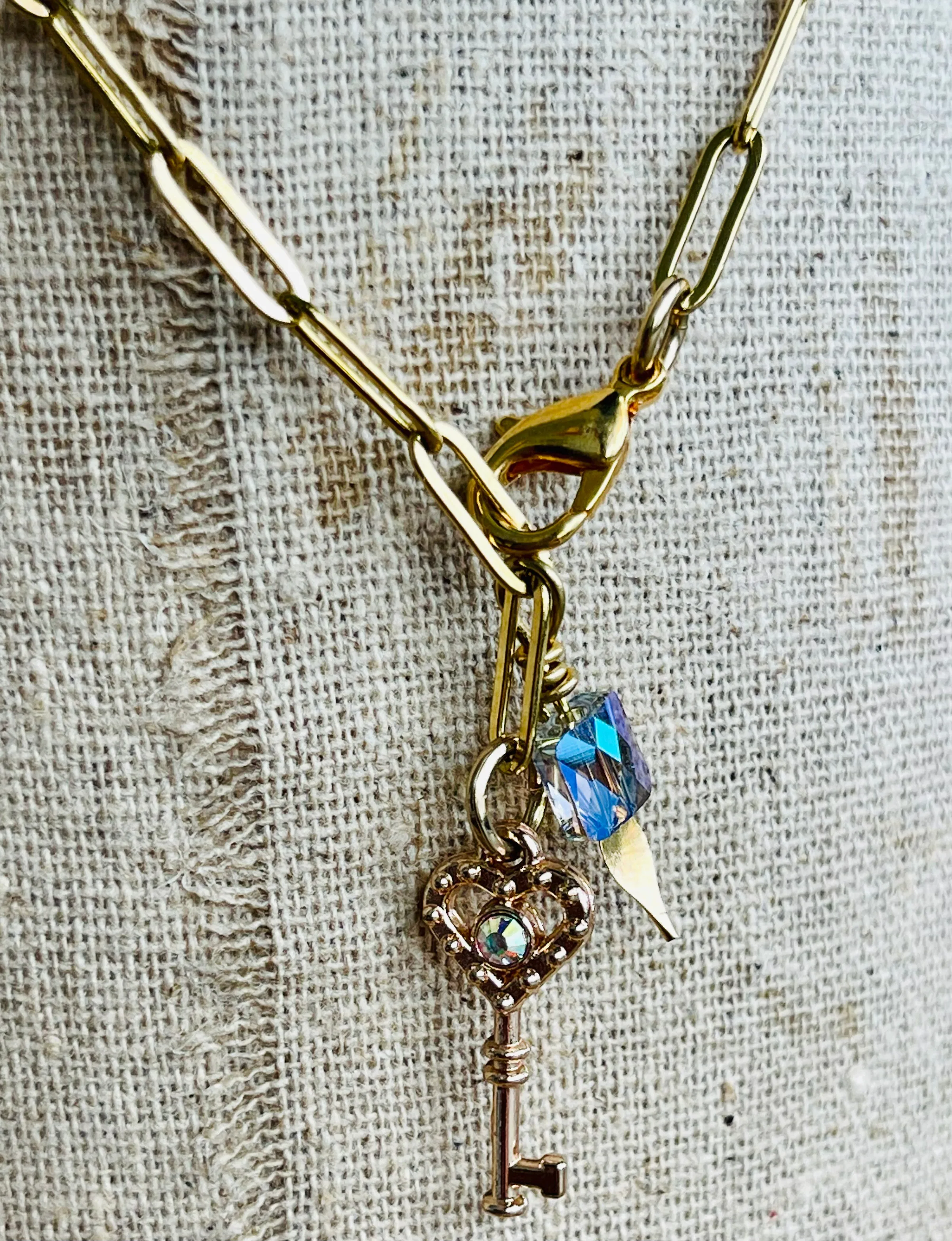 Skeleton Key Link Necklace