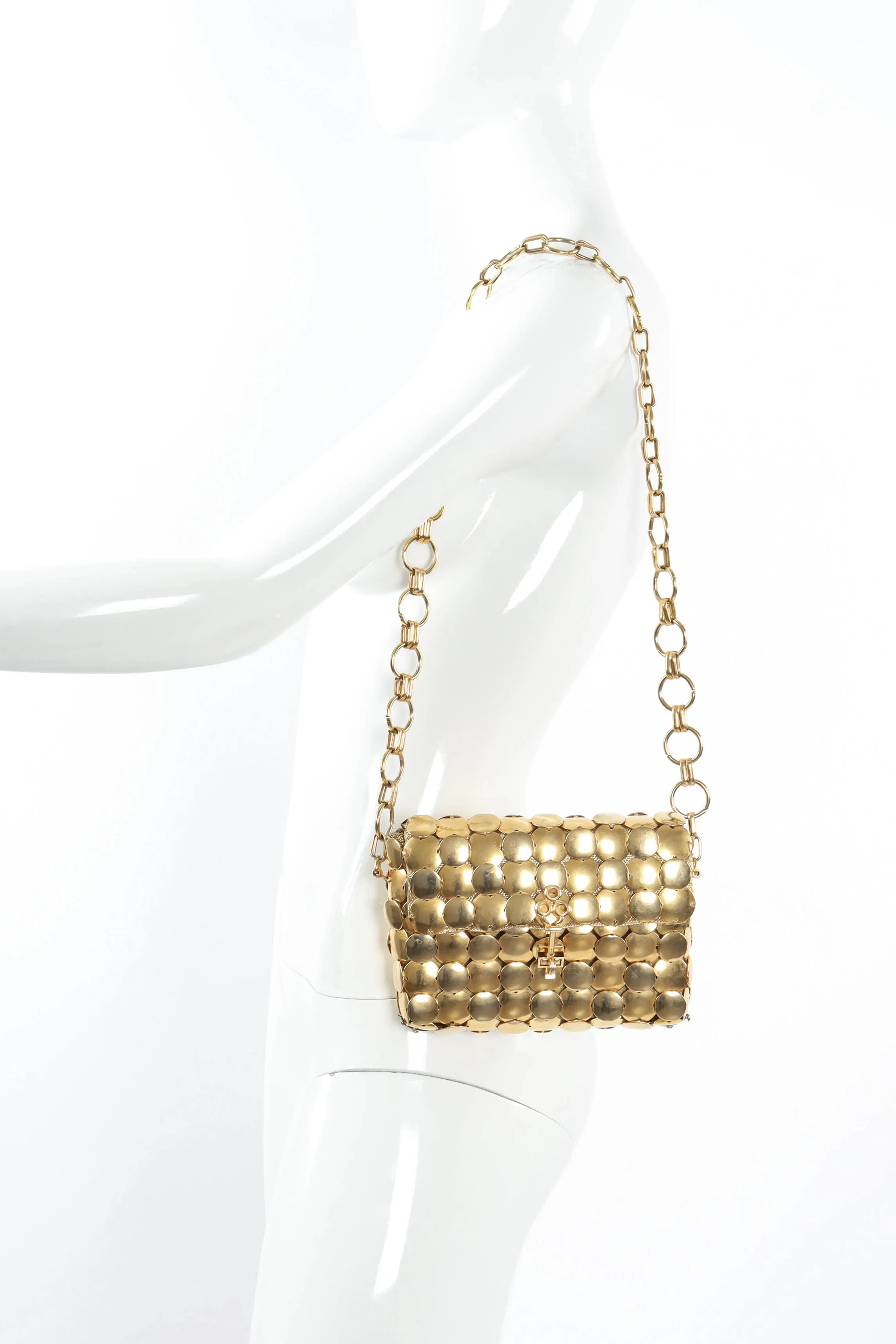 Skeleton Key Metal Circles Bag