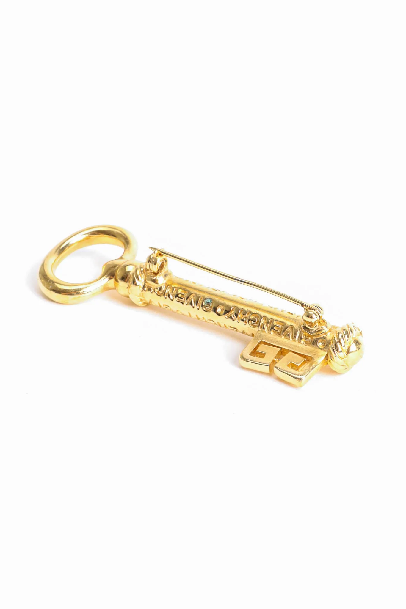 Skeleton Key Monogram Pin