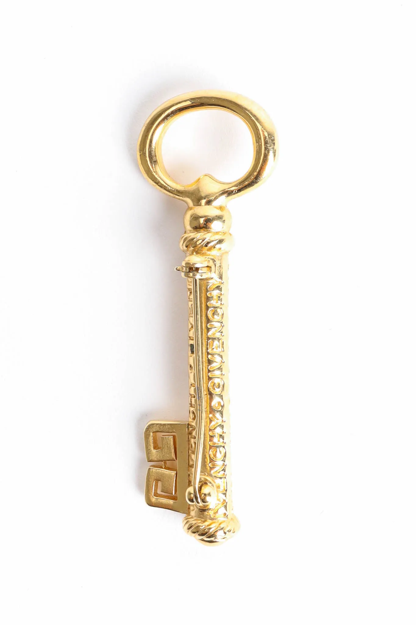 Skeleton Key Monogram Pin