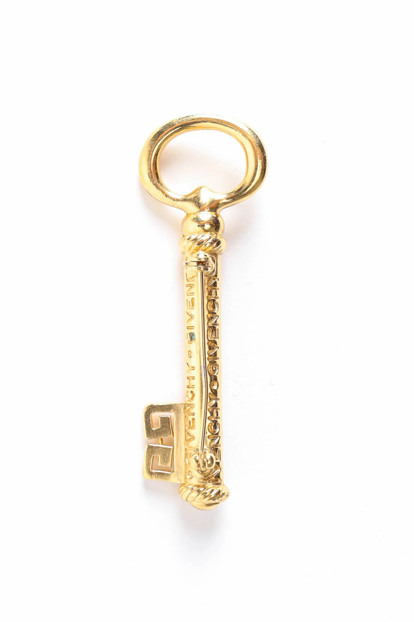 Skeleton Key Monogram Pin