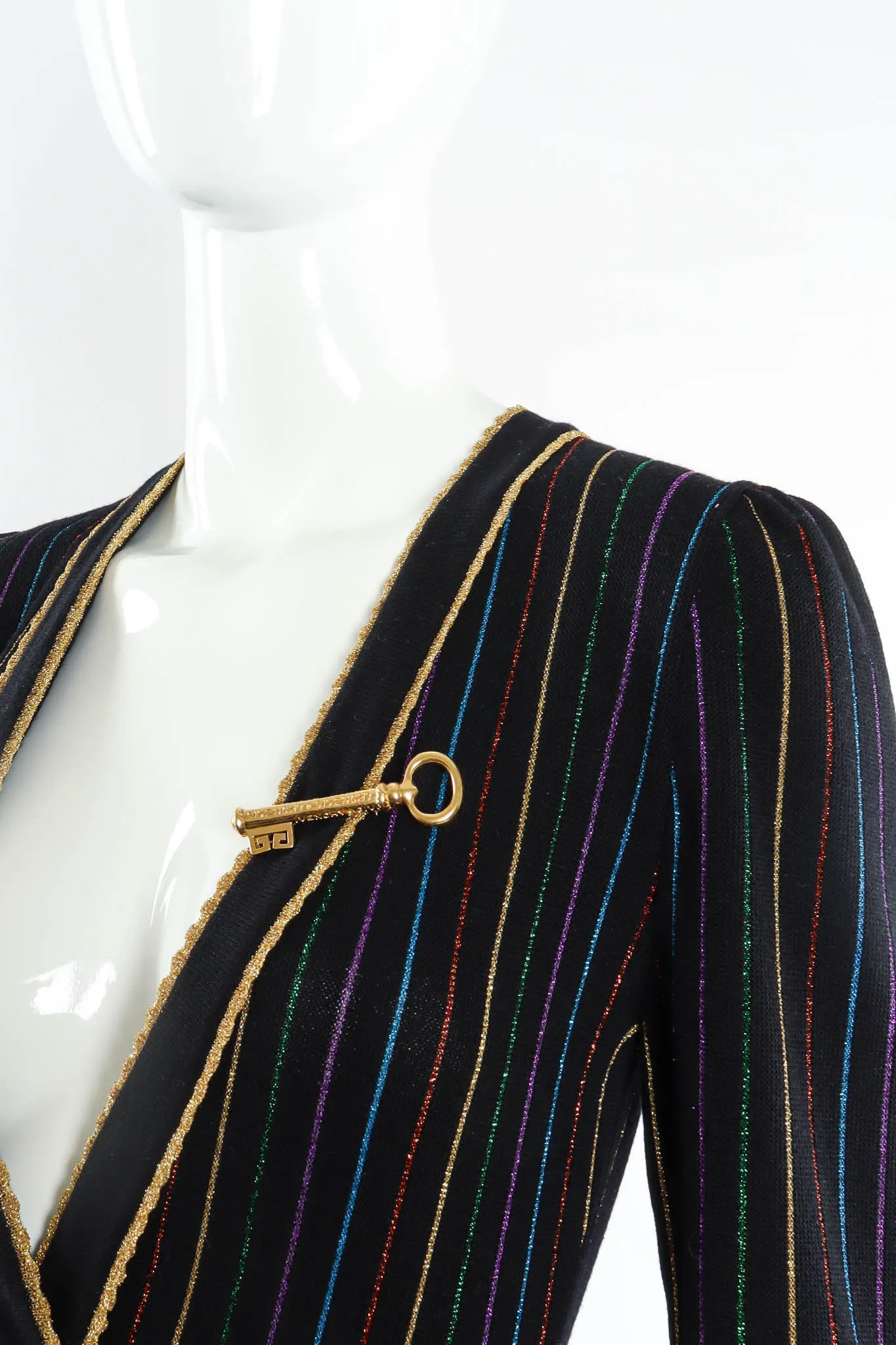 Skeleton Key Monogram Pin