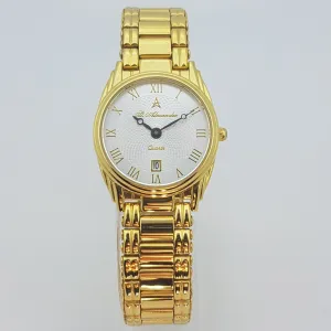 St Alexander GS524 Ladies Gold Bezel Quartz Analogue Dress Watch