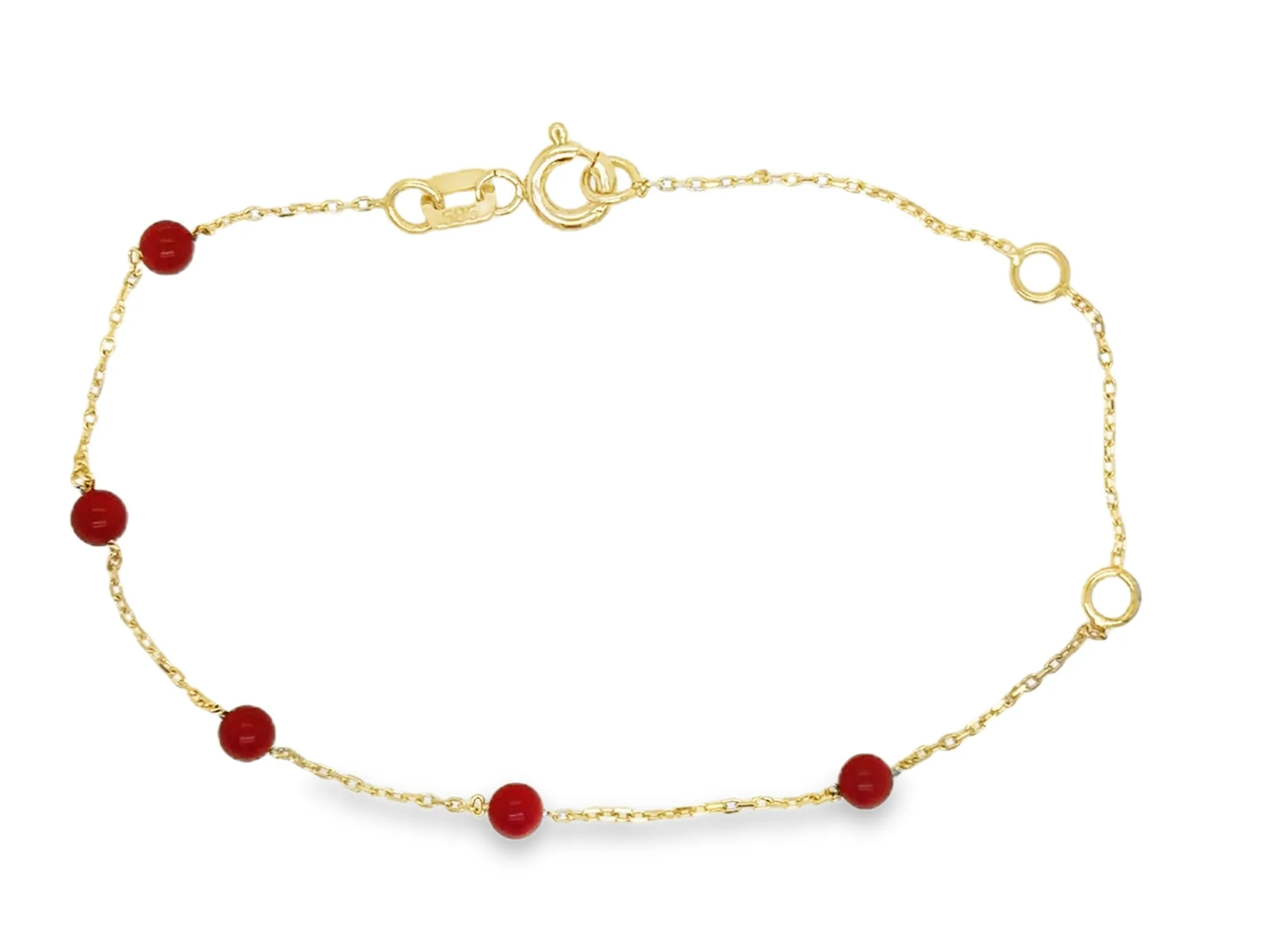 Station Color Stone Bead Bracelet (3.0mm)