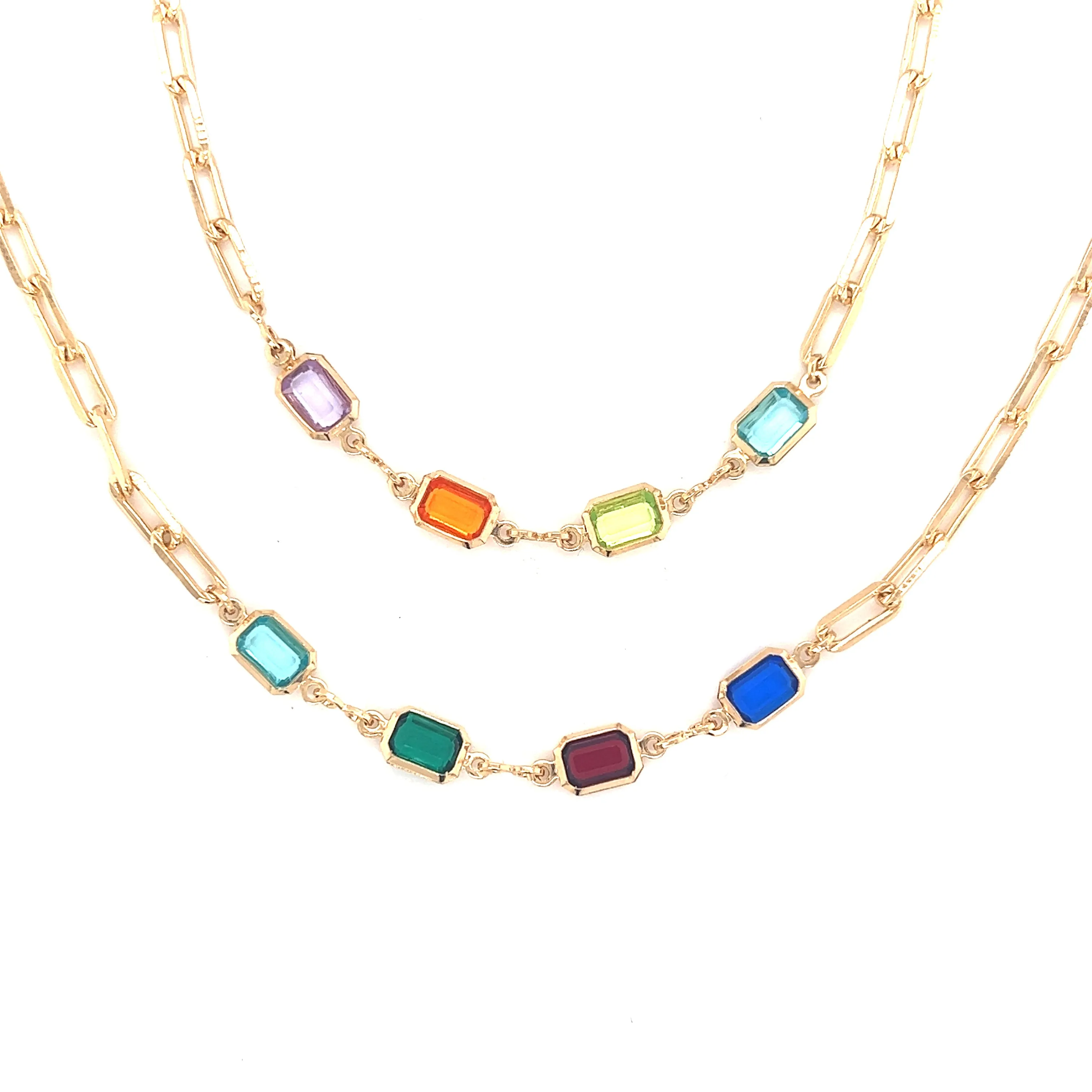 Steff Multicolor Gemstone Necklace