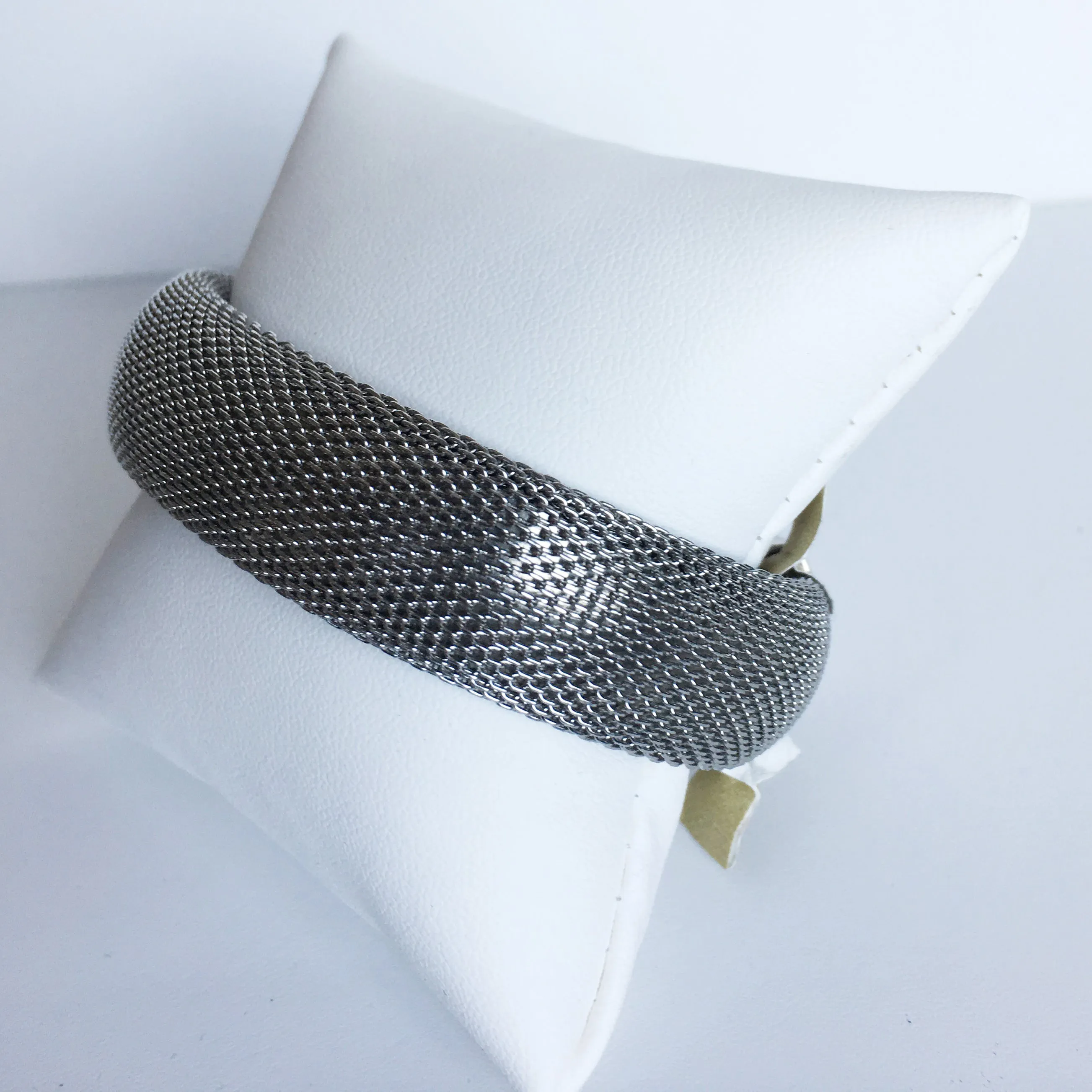Sterling Silver Mesh Cuff Bracelet