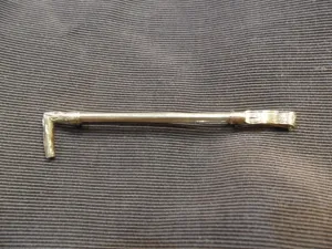 Stock Pin Vintage 14 kt Yellow Gold Hunt Whip Detailed Receiver and Hook Form 2 5/8"