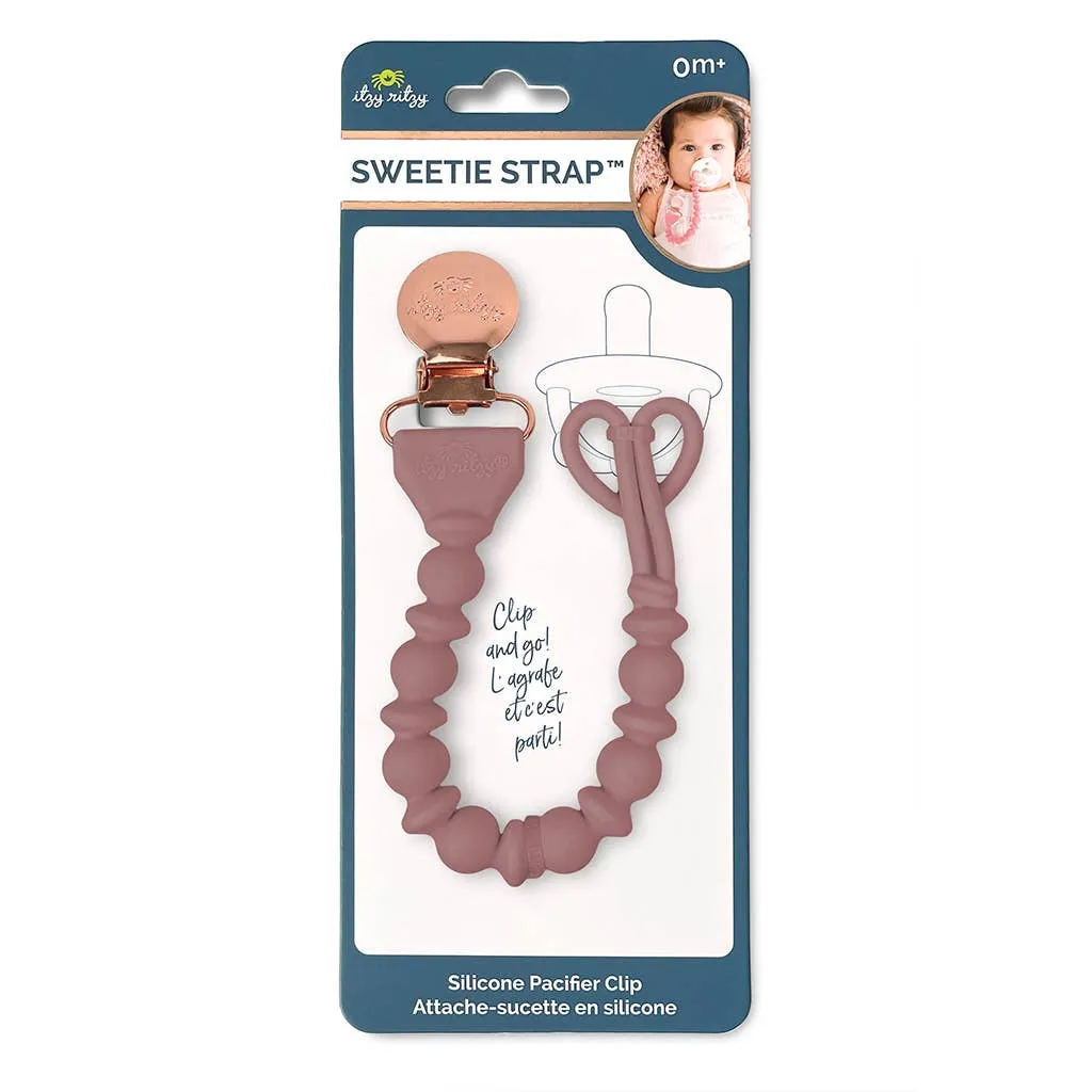 SUCCULENT BEADED SWEETIE STRAP SILICONE ONE-PIECE PACIFIER CLIP