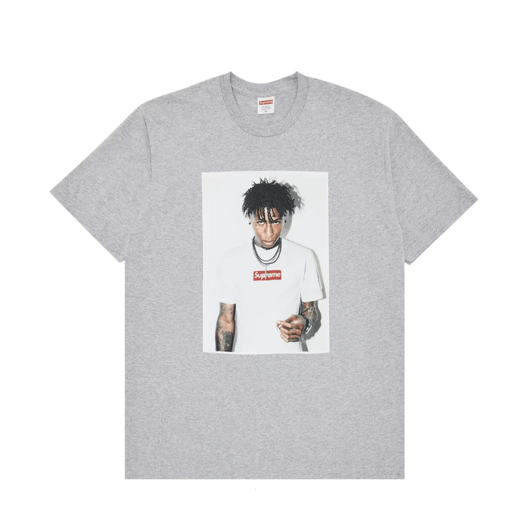 Supreme 'NBA Youngboy Heather Grey' Tee