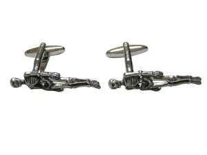 Textured Human Skeleton Cufflinks