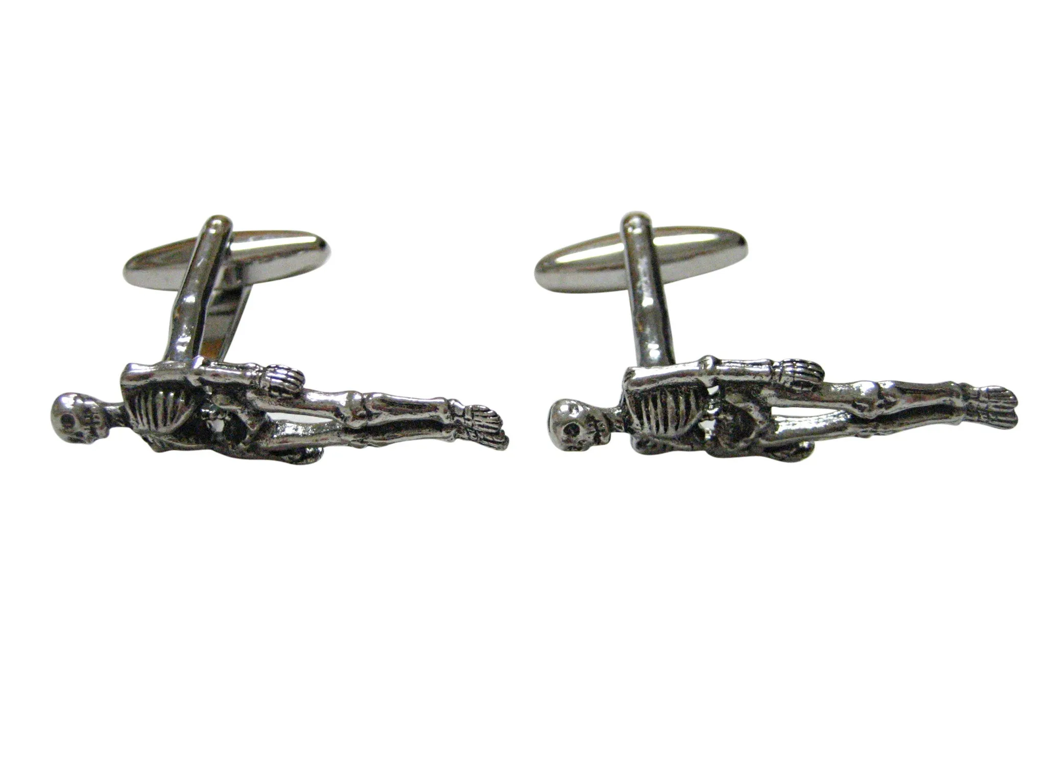 Textured Human Skeleton Cufflinks