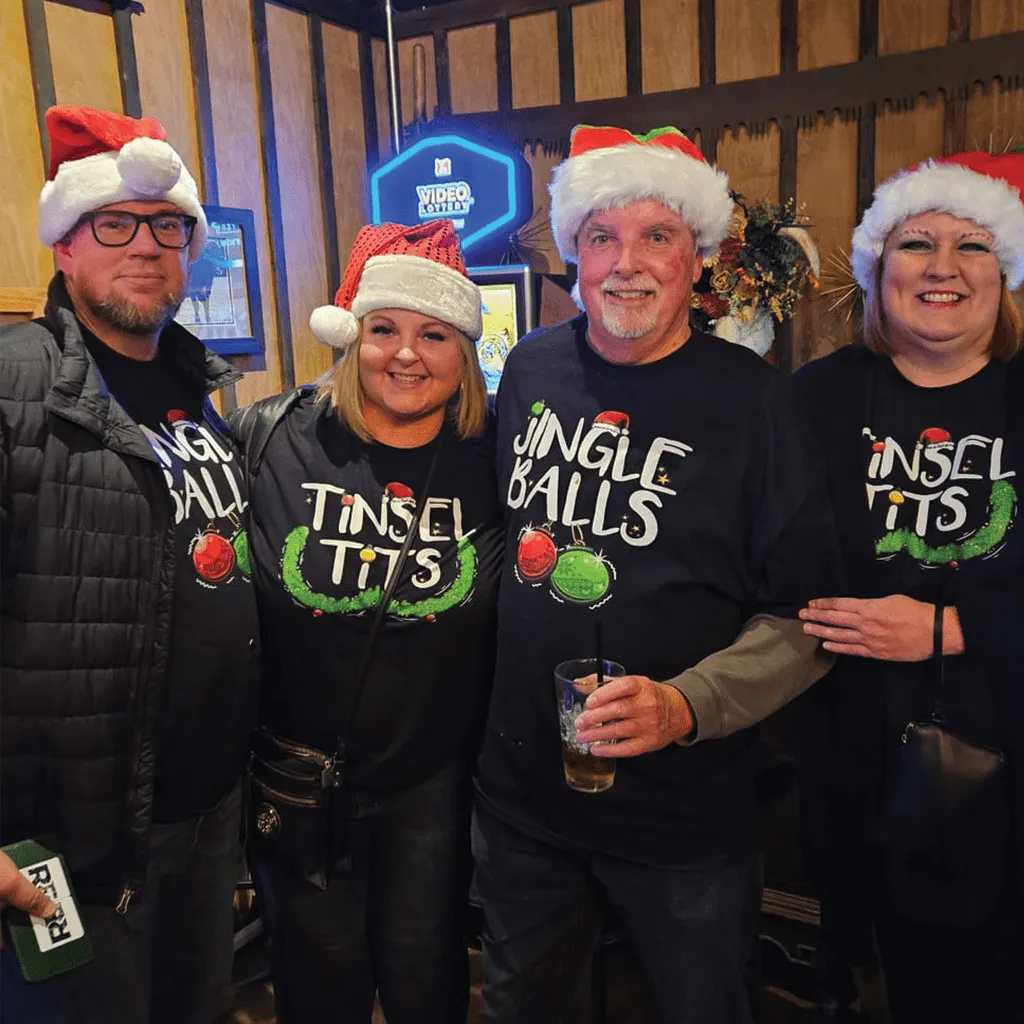 Tinsel Tits & Jingle Balls Tinsel Tits | Deluxe Black Tees