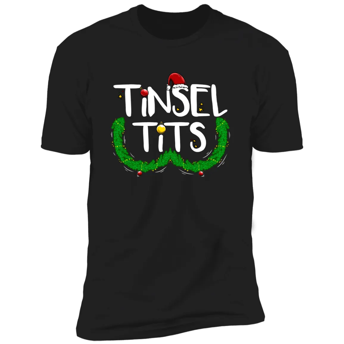 Tinsel Tits & Jingle Balls Tinsel Tits | Deluxe Black Tees