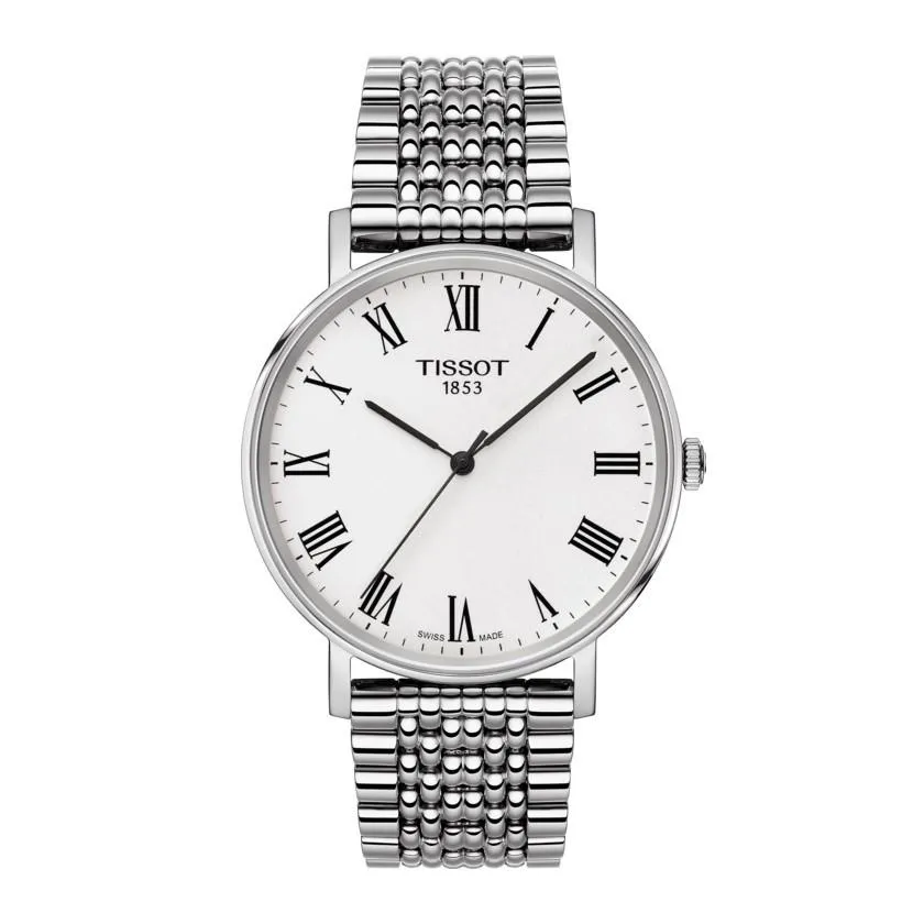 Tissot Clock everytime medium 38mm silver quartz steel t109.410.11.033.00