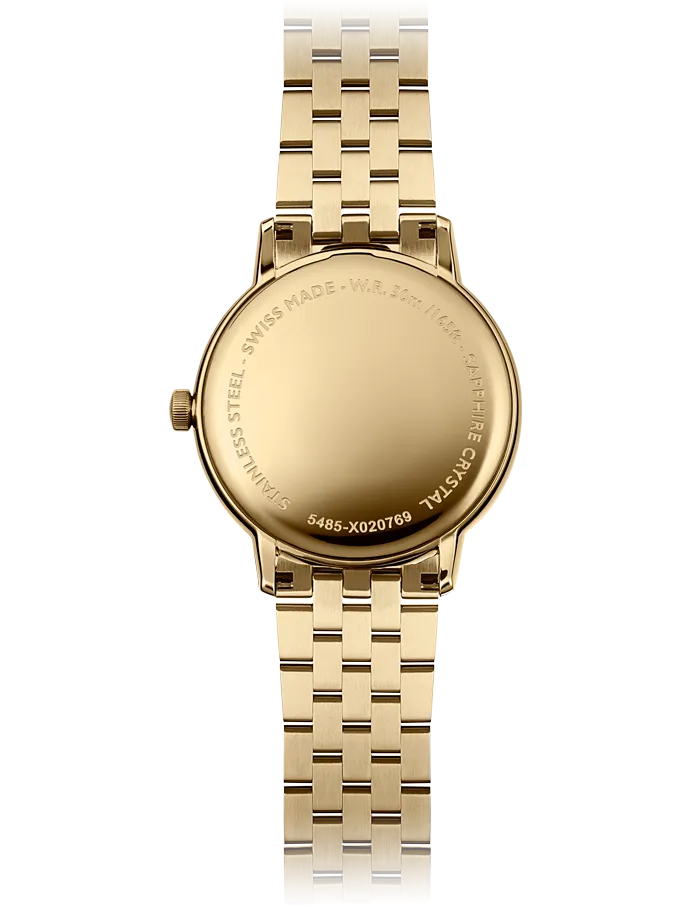 Toccata Men's Classic Gold PVD White Dial Quartz Watch