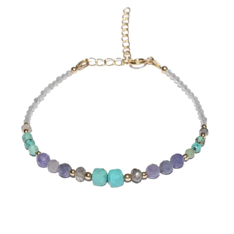 Turquoise & Tanzanite Luxury Bracelet
