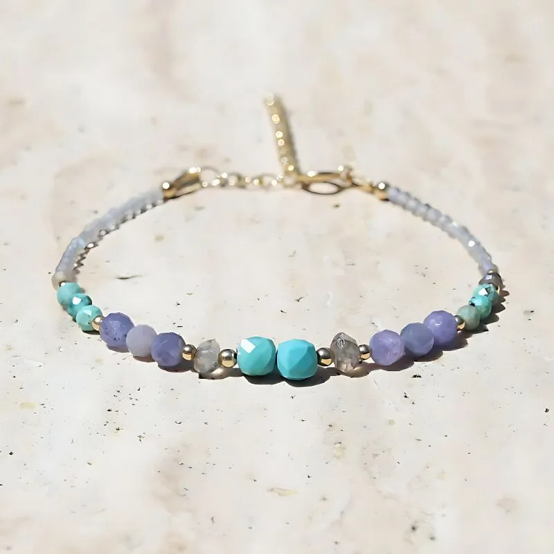 Turquoise & Tanzanite Luxury Bracelet
