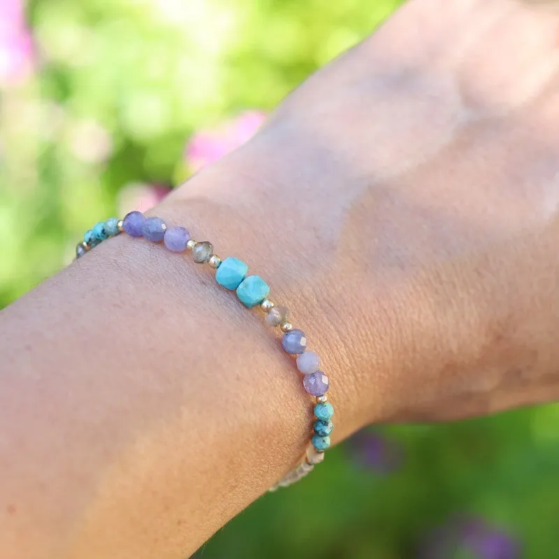 Turquoise & Tanzanite Luxury Bracelet