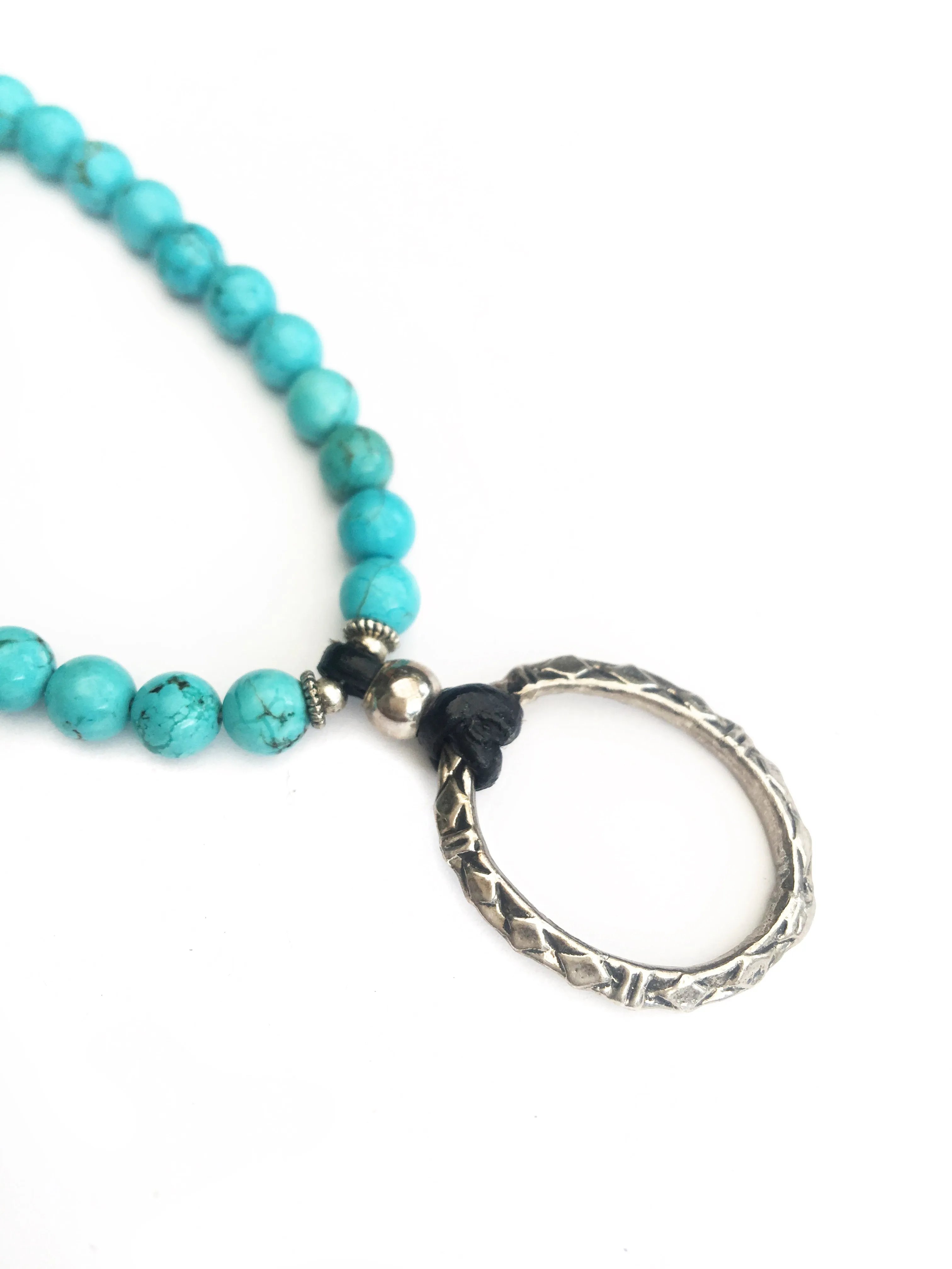 Turquoise Dreamy Eyering Necklace