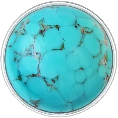 Turquoise Matrix Luster Stone Upholstery Nail
