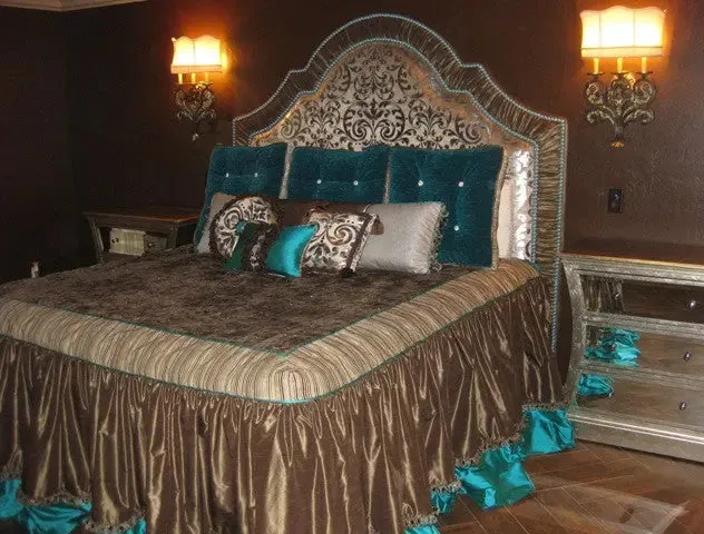Turquoise Matrix Luster Stone Upholstery Nail