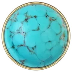 Turquoise Matrix Luster Stone Upholstery Nail
