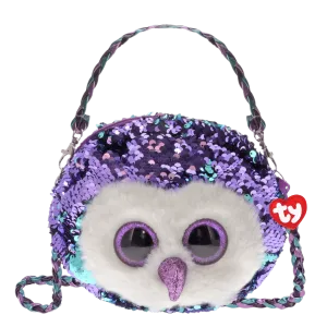 Ty Moonlight the Owl Reversible Sequin Purse