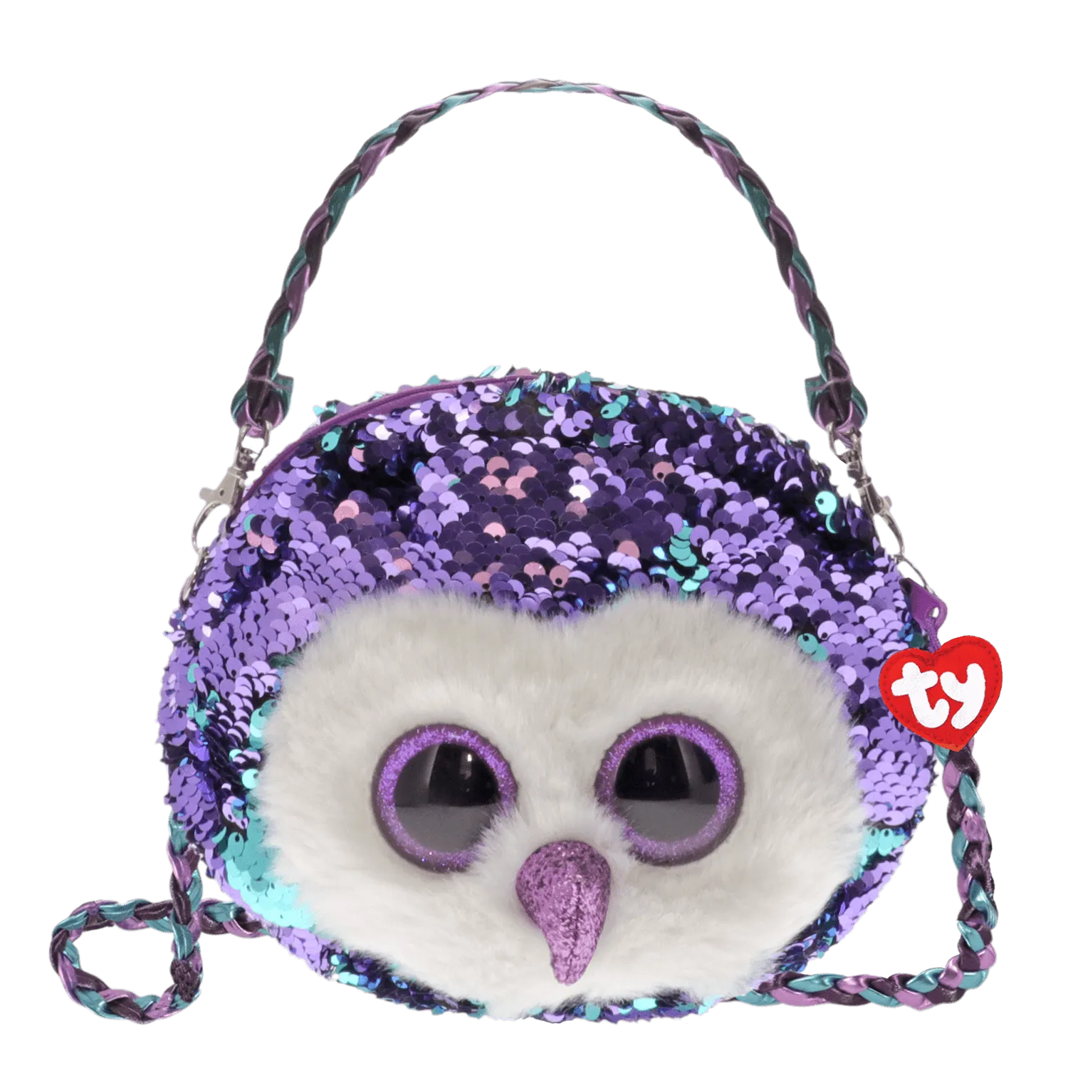 Ty Moonlight the Owl Reversible Sequin Purse