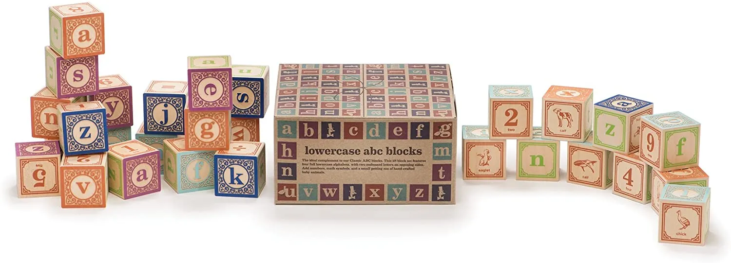 Uncle Goose Classic Lowercase ABC Blocks