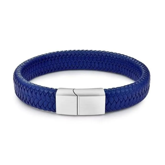 Unisex Braided Leather Bracelet