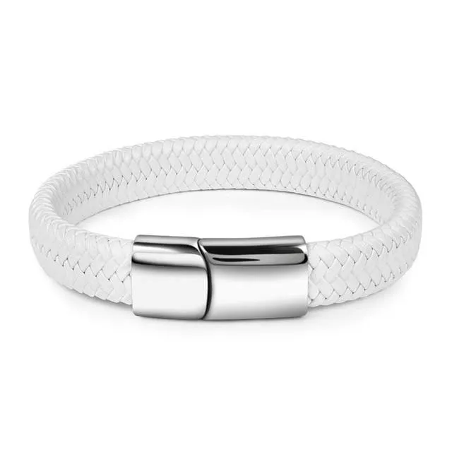 Unisex Braided Leather Bracelet