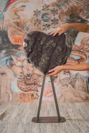 Uruguayan Amethyst Heart Collectors Piece (3 Foot)